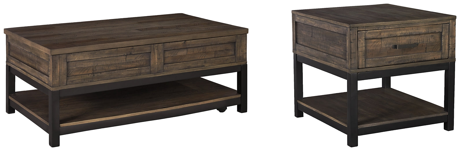 Johurst Coffee Table with 1 End Table Milwaukee Furniture of Chicago - Furniture Store in Chicago Serving Humbolt Park, Roscoe Village, Avondale, & Homan Square