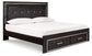 Kaydell King Panel Bed with Storage with Mirrored Dresser and Chest Milwaukee Furniture of Chicago - Furniture Store in Chicago Serving Humbolt Park, Roscoe Village, Avondale, & Homan Square