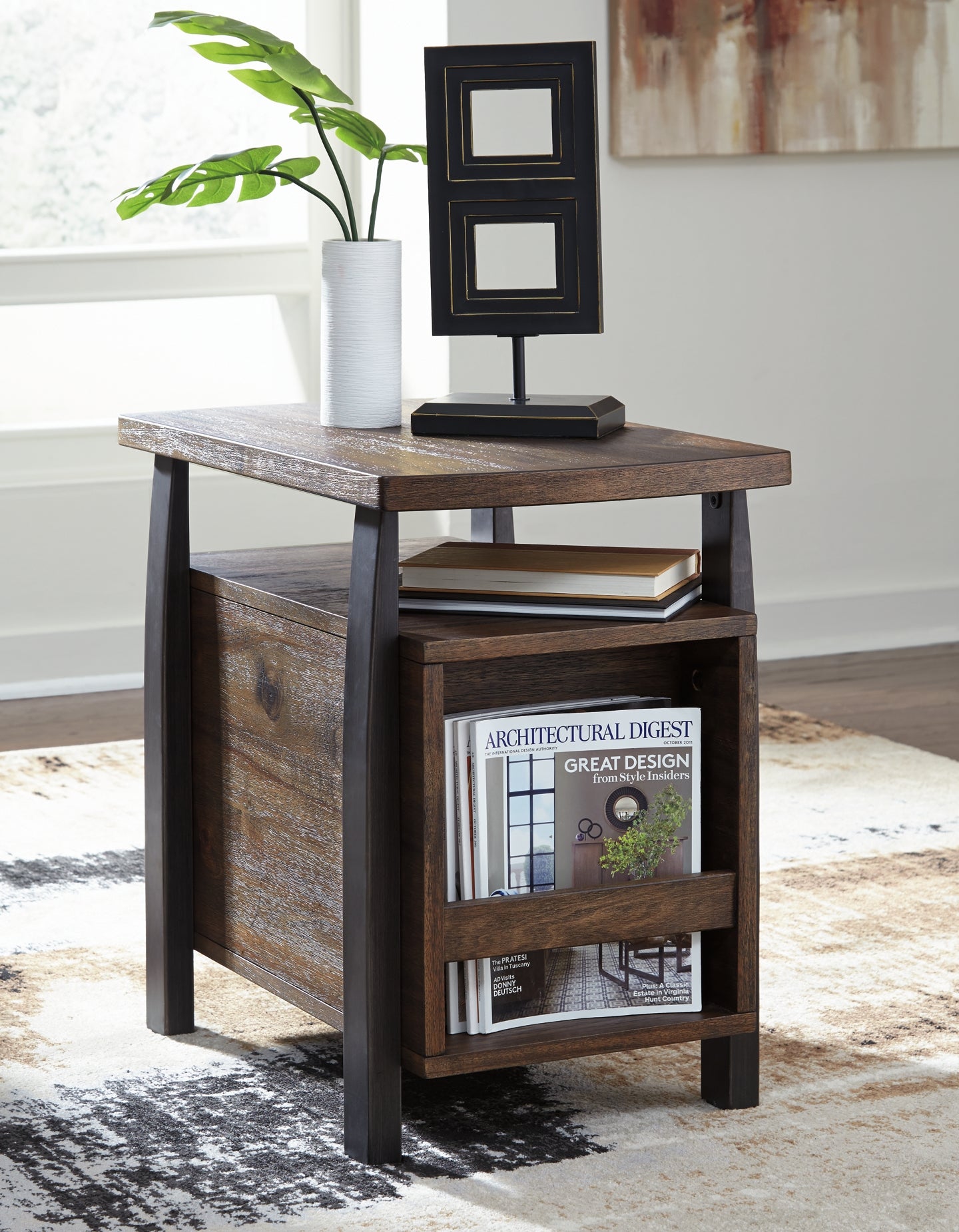 Vailbry Coffee Table with 1 End Table Milwaukee Furniture of Chicago - Furniture Store in Chicago Serving Humbolt Park, Roscoe Village, Avondale, & Homan Square