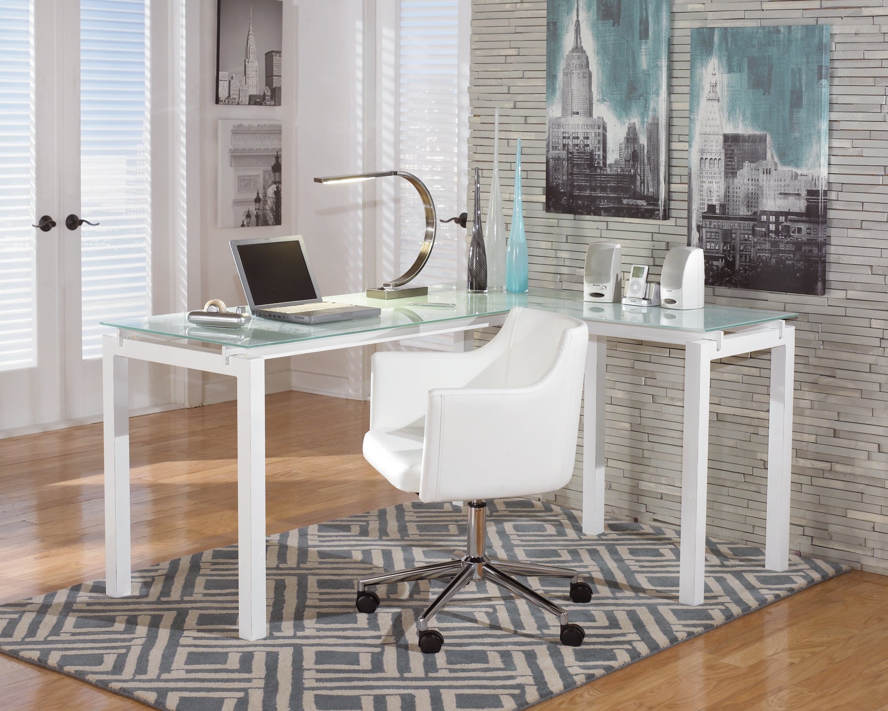 Baraga Home Office Desk with Chair Milwaukee Furniture of Chicago - Furniture Store in Chicago Serving Humbolt Park, Roscoe Village, Avondale, & Homan Square