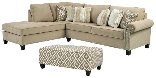 Dovemont 2-Piece Sectional with Ottoman Milwaukee Furniture of Chicago - Furniture Store in Chicago Serving Humbolt Park, Roscoe Village, Avondale, & Homan Square