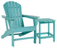 Sundown Treasure Outdoor Chair with End Table Milwaukee Furniture of Chicago - Furniture Store in Chicago Serving Humbolt Park, Roscoe Village, Avondale, & Homan Square