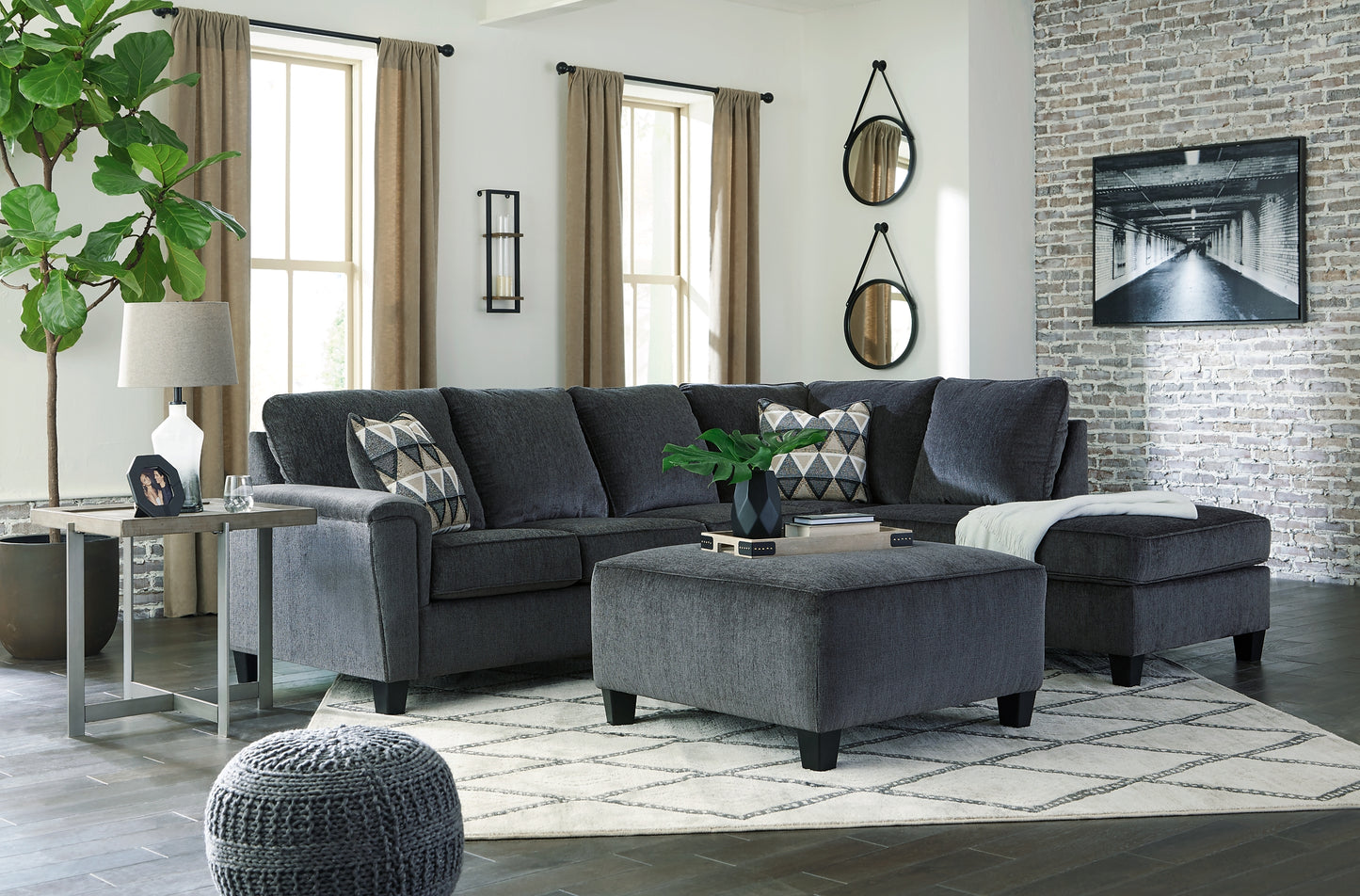Abinger 2-Piece Sectional with Ottoman Milwaukee Furniture of Chicago - Furniture Store in Chicago Serving Humbolt Park, Roscoe Village, Avondale, & Homan Square