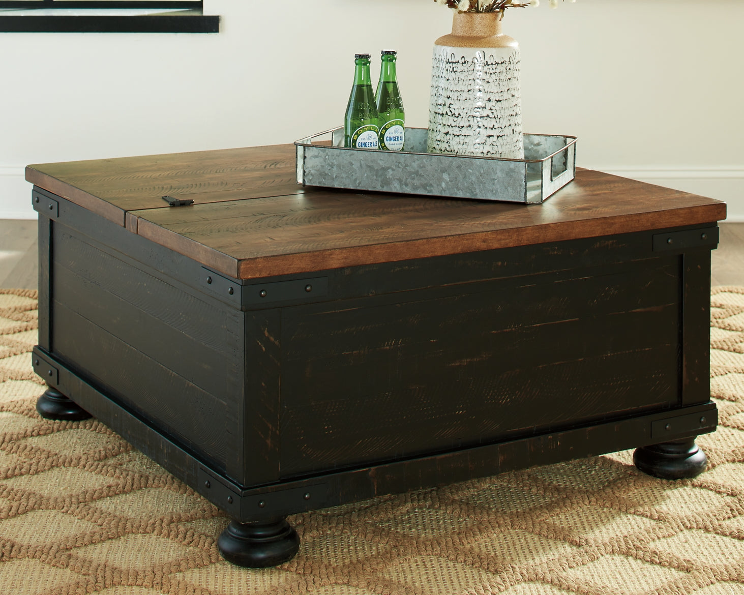 Valebeck Coffee Table with 1 End Table Milwaukee Furniture of Chicago - Furniture Store in Chicago Serving Humbolt Park, Roscoe Village, Avondale, & Homan Square