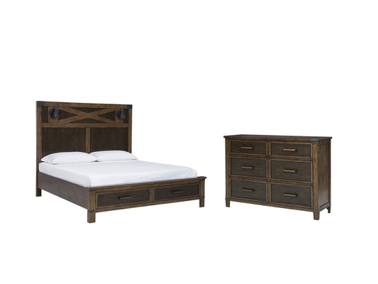 Wyattfield King Panel Bed with Dresser Milwaukee Furniture of Chicago - Furniture Store in Chicago Serving Humbolt Park, Roscoe Village, Avondale, & Homan Square