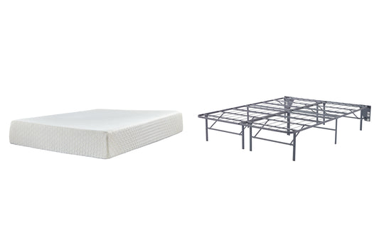 Chime 12 Inch Memory Foam Mattress with Foundation Milwaukee Furniture of Chicago - Furniture Store in Chicago Serving Humbolt Park, Roscoe Village, Avondale, & Homan Square