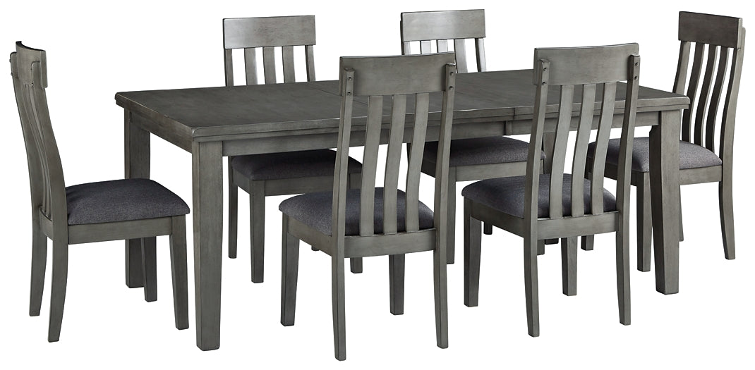 Hallanden Dining Table and 6 Chairs Milwaukee Furniture of Chicago - Furniture Store in Chicago Serving Humbolt Park, Roscoe Village, Avondale, & Homan Square