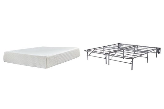 Chime 12 Inch Memory Foam Mattress with Foundation Milwaukee Furniture of Chicago - Furniture Store in Chicago Serving Humbolt Park, Roscoe Village, Avondale, & Homan Square