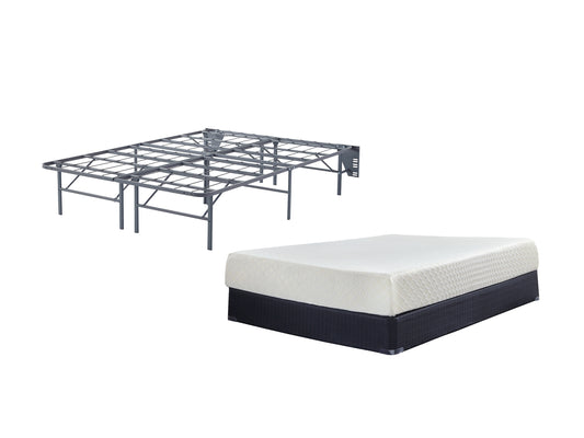 10 Inch Chime Memory Foam Mattress with Foundation Milwaukee Furniture of Chicago - Furniture Store in Chicago Serving Humbolt Park, Roscoe Village, Avondale, & Homan Square