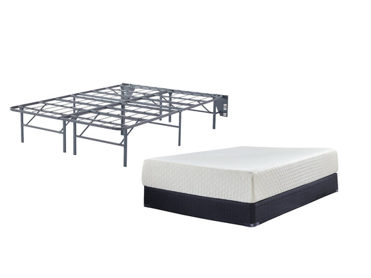 Chime 12 Inch Memory Foam Mattress with Foundation Milwaukee Furniture of Chicago - Furniture Store in Chicago Serving Humbolt Park, Roscoe Village, Avondale, & Homan Square