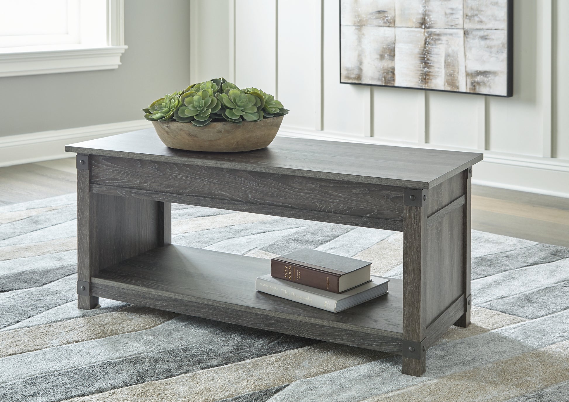 Freedan Coffee Table with 2 End Tables Milwaukee Furniture of Chicago - Furniture Store in Chicago Serving Humbolt Park, Roscoe Village, Avondale, & Homan Square