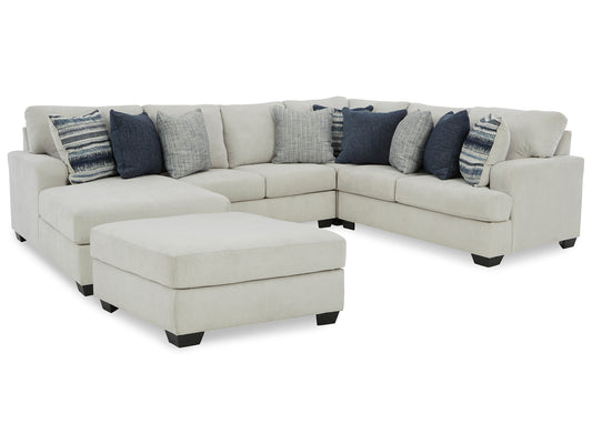 Lowder 4-Piece Sectional with Ottoman Milwaukee Furniture of Chicago - Furniture Store in Chicago Serving Humbolt Park, Roscoe Village, Avondale, & Homan Square