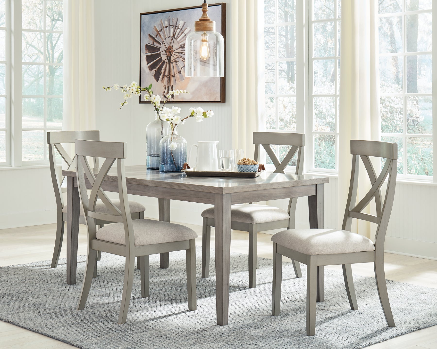 Parellen Dining Table and 4 Chairs Milwaukee Furniture of Chicago - Furniture Store in Chicago Serving Humbolt Park, Roscoe Village, Avondale, & Homan Square