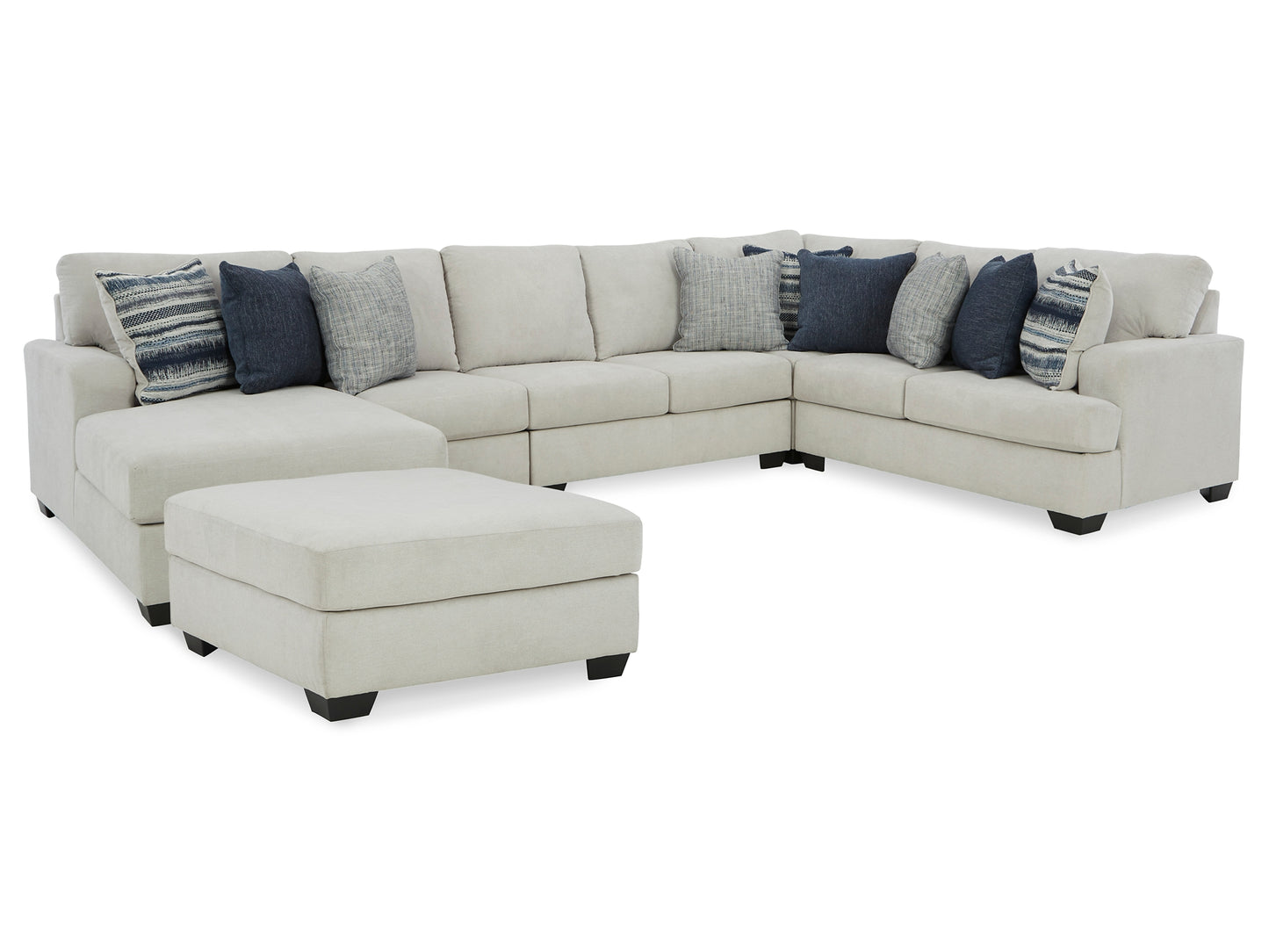 Lowder 5-Piece Sectional with Ottoman Milwaukee Furniture of Chicago - Furniture Store in Chicago Serving Humbolt Park, Roscoe Village, Avondale, & Homan Square