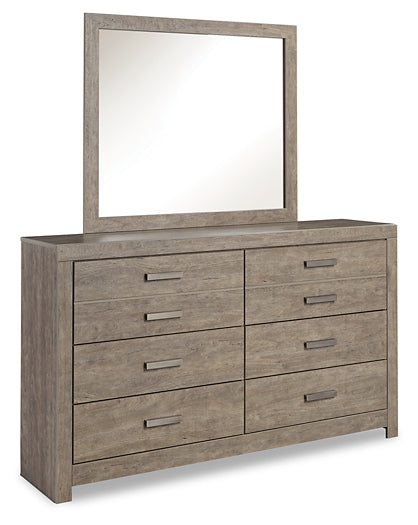 Culverbach Queen Panel Bed with Mirrored Dresser and 2 Nightstands Milwaukee Furniture of Chicago - Furniture Store in Chicago Serving Humbolt Park, Roscoe Village, Avondale, & Homan Square
