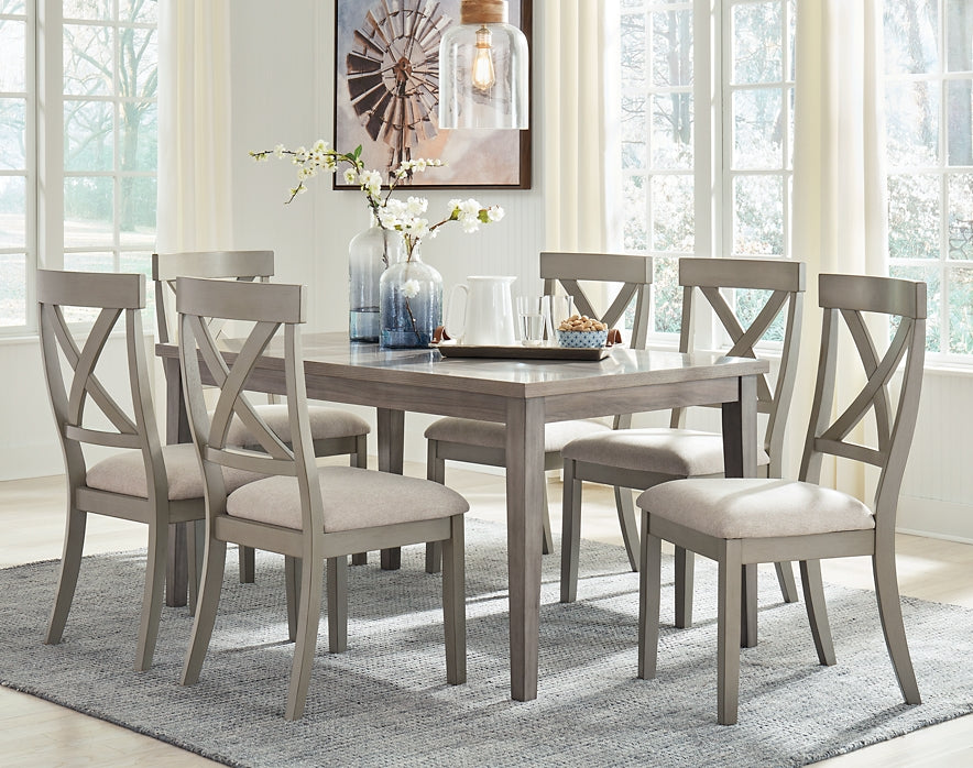 Parellen Dining Table and 6 Chairs Milwaukee Furniture of Chicago - Furniture Store in Chicago Serving Humbolt Park, Roscoe Village, Avondale, & Homan Square