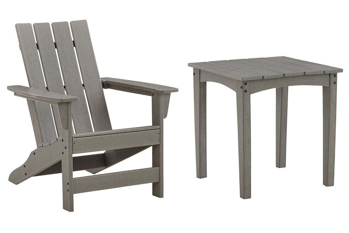 Visola Outdoor Adirondack Chair and End Table Milwaukee Furniture of Chicago - Furniture Store in Chicago Serving Humbolt Park, Roscoe Village, Avondale, & Homan Square