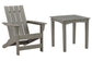 Visola Outdoor Adirondack Chair and End Table Milwaukee Furniture of Chicago - Furniture Store in Chicago Serving Humbolt Park, Roscoe Village, Avondale, & Homan Square