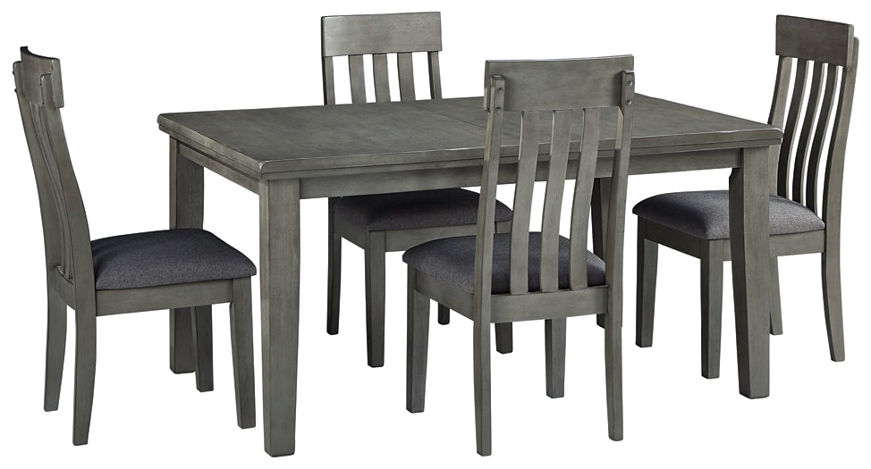 Hallanden Dining Table and 4 Chairs Milwaukee Furniture of Chicago - Furniture Store in Chicago Serving Humbolt Park, Roscoe Village, Avondale, & Homan Square