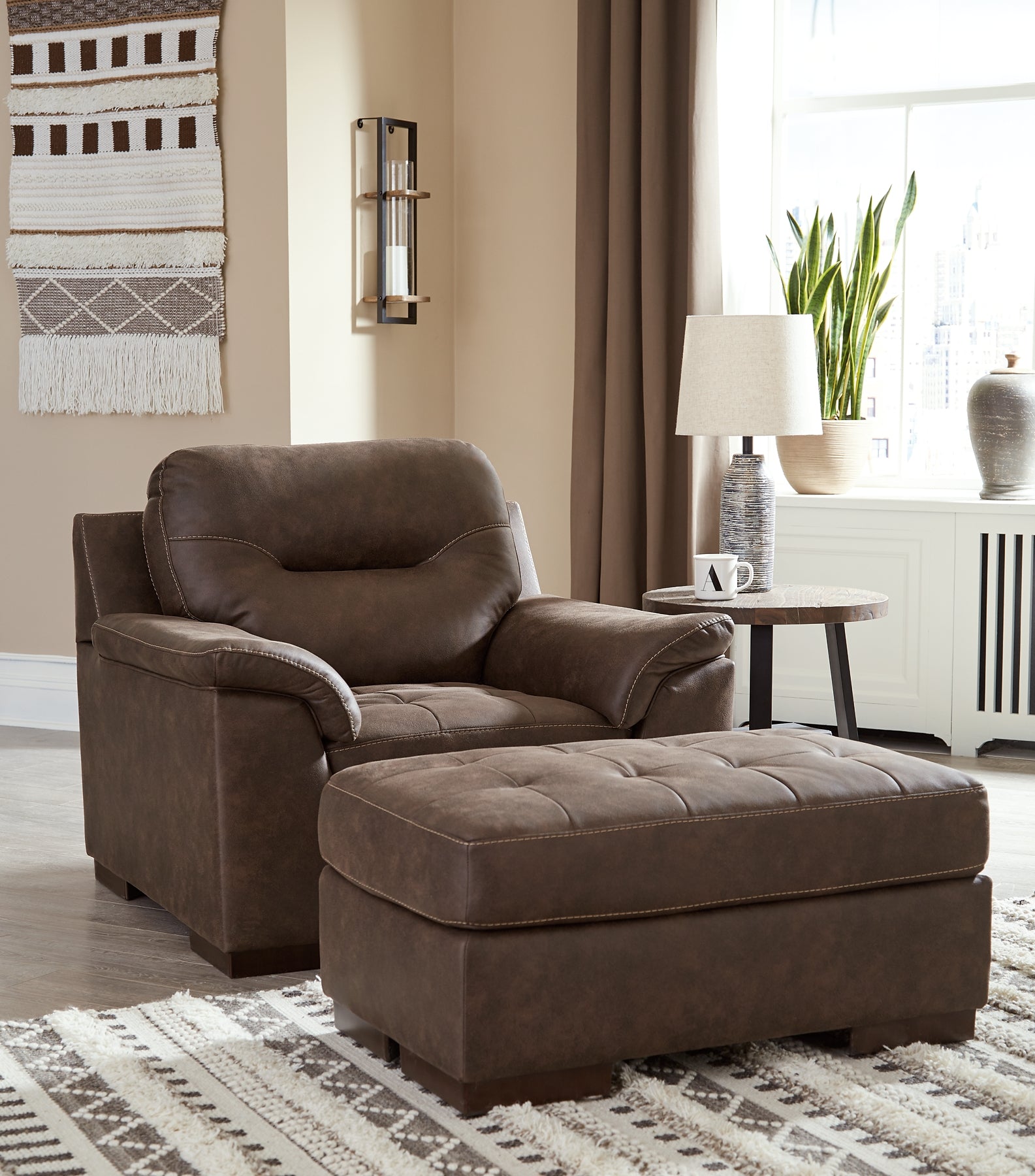 Maderla Chair and Ottoman Milwaukee Furniture of Chicago - Furniture Store in Chicago Serving Humbolt Park, Roscoe Village, Avondale, & Homan Square