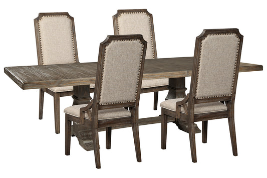 Wyndahl Dining Table and 4 Chairs Milwaukee Furniture of Chicago - Furniture Store in Chicago Serving Humbolt Park, Roscoe Village, Avondale, & Homan Square