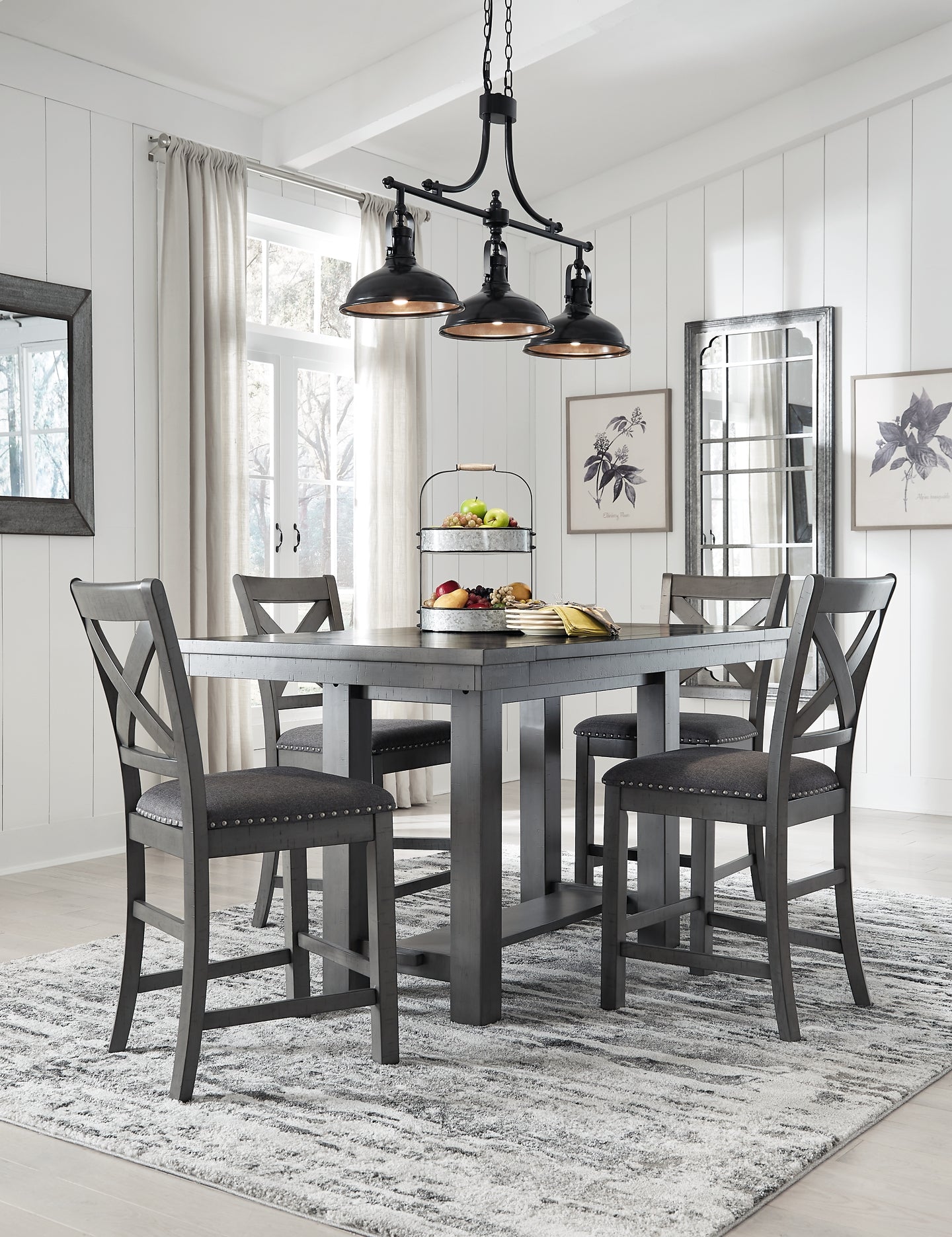 Myshanna Dining Table and 4 Chairs Milwaukee Furniture of Chicago - Furniture Store in Chicago Serving Humbolt Park, Roscoe Village, Avondale, & Homan Square