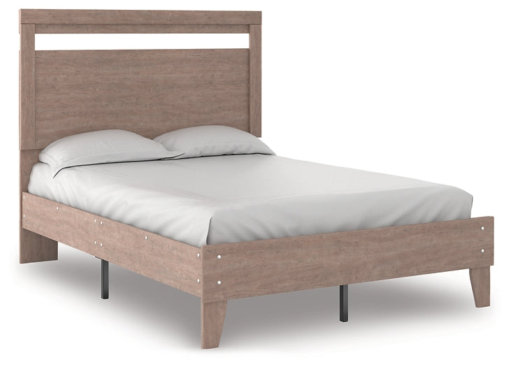 Flannia Full Panel Platform Bed with 2 Nightstands Milwaukee Furniture of Chicago - Furniture Store in Chicago Serving Humbolt Park, Roscoe Village, Avondale, & Homan Square