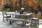 Visola Outdoor Dining Table and 4 Chairs and Bench Milwaukee Furniture of Chicago - Furniture Store in Chicago Serving Humbolt Park, Roscoe Village, Avondale, & Homan Square