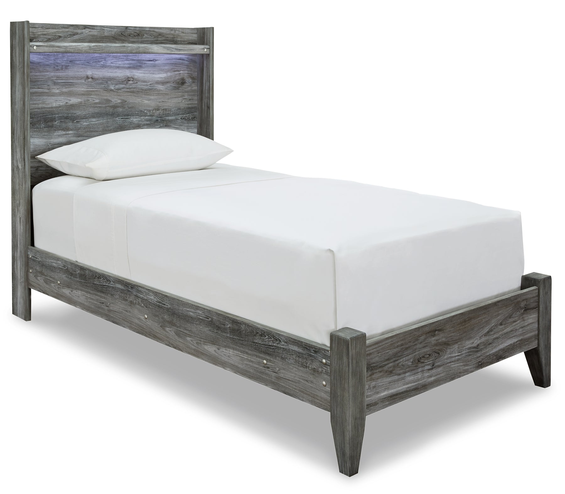 Baystorm Twin Panel Bed with Mirrored Dresser Milwaukee Furniture of Chicago - Furniture Store in Chicago Serving Humbolt Park, Roscoe Village, Avondale, & Homan Square