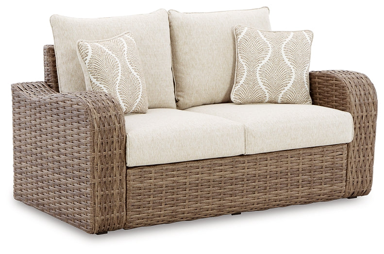 Sandy Bloom Outdoor Sofa and Loveseat Milwaukee Furniture of Chicago - Furniture Store in Chicago Serving Humbolt Park, Roscoe Village, Avondale, & Homan Square