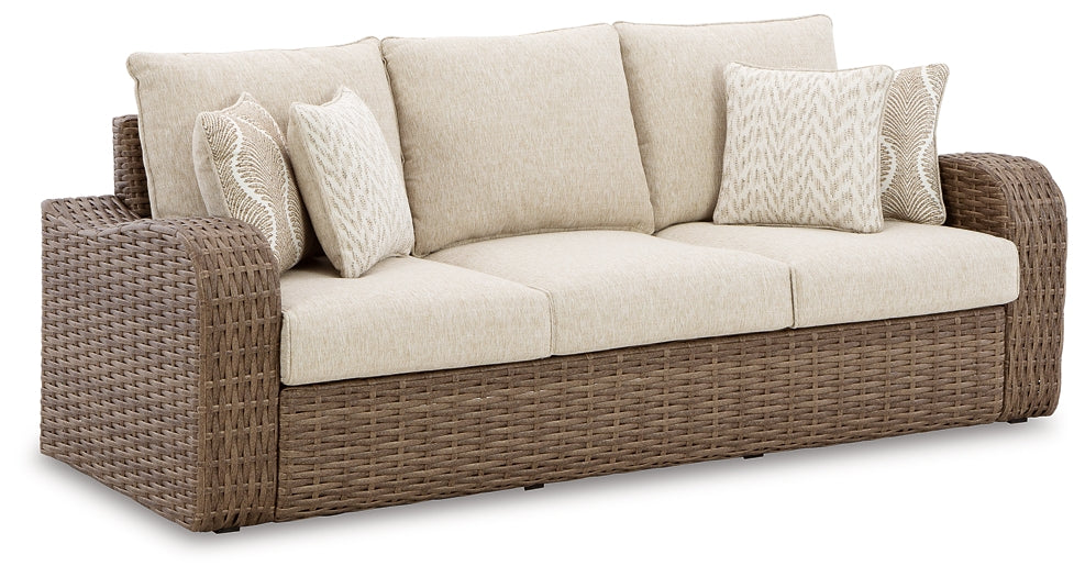 Sandy Bloom Outdoor Sofa and Loveseat Milwaukee Furniture of Chicago - Furniture Store in Chicago Serving Humbolt Park, Roscoe Village, Avondale, & Homan Square
