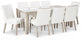 Wendora Dining Table and 8 Chairs Milwaukee Furniture of Chicago - Furniture Store in Chicago Serving Humbolt Park, Roscoe Village, Avondale, & Homan Square