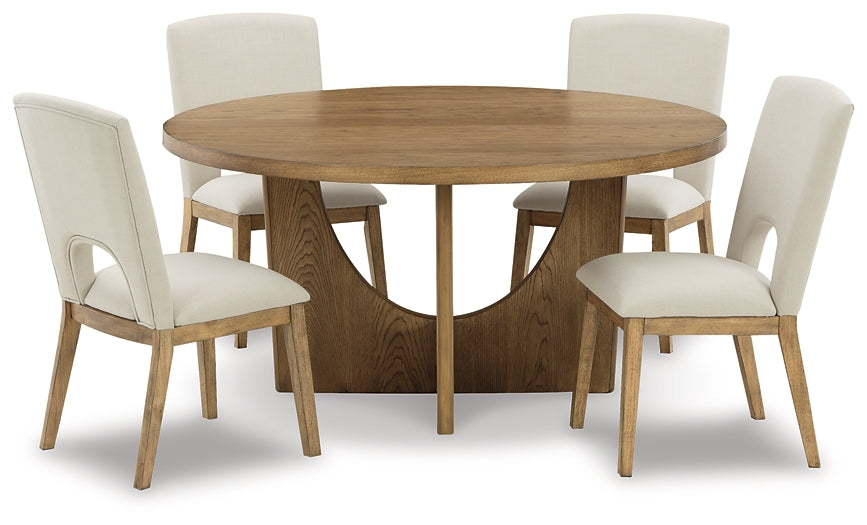 Dakmore Dining Table and 4 Chairs Milwaukee Furniture of Chicago - Furniture Store in Chicago Serving Humbolt Park, Roscoe Village, Avondale, & Homan Square