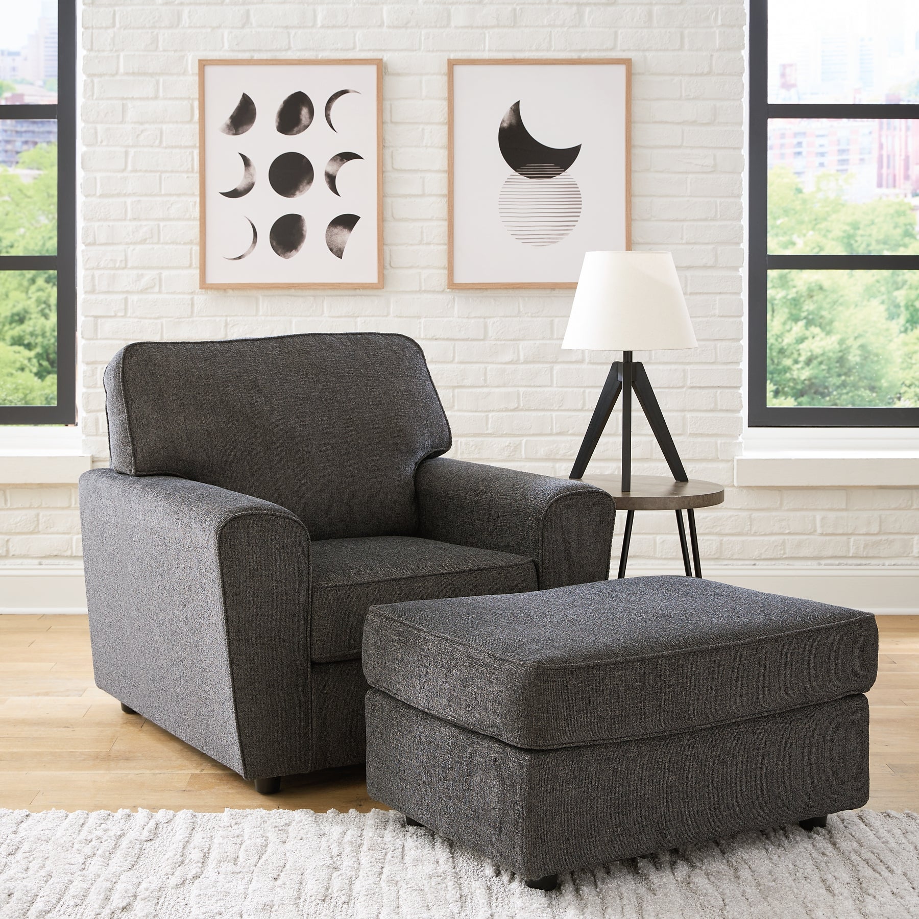 Cascilla Chair and Ottoman Milwaukee Furniture of Chicago - Furniture Store in Chicago Serving Humbolt Park, Roscoe Village, Avondale, & Homan Square