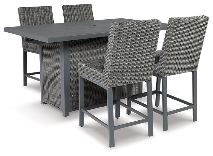 Palazzo Outdoor Bar Table and 4 Barstools Milwaukee Furniture of Chicago - Furniture Store in Chicago Serving Humbolt Park, Roscoe Village, Avondale, & Homan Square