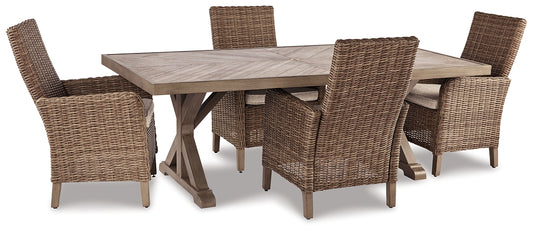 Beachcroft Outdoor Dining Table and 4 Chairs Milwaukee Furniture of Chicago - Furniture Store in Chicago Serving Humbolt Park, Roscoe Village, Avondale, & Homan Square