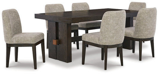 Burkhaus Dining Table and 6 Chairs Milwaukee Furniture of Chicago - Furniture Store in Chicago Serving Humbolt Park, Roscoe Village, Avondale, & Homan Square