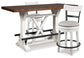 Valebeck Counter Height Dining Table and 2 Barstools Milwaukee Furniture of Chicago - Furniture Store in Chicago Serving Humbolt Park, Roscoe Village, Avondale, & Homan Square