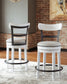 Valebeck Counter Height Dining Table and 2 Barstools Milwaukee Furniture of Chicago - Furniture Store in Chicago Serving Humbolt Park, Roscoe Village, Avondale, & Homan Square