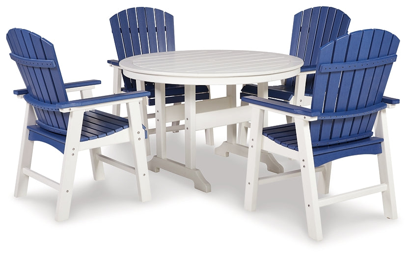 Crescent Luxe Outdoor Dining Table and 4 Chairs Milwaukee Furniture of Chicago - Furniture Store in Chicago Serving Humbolt Park, Roscoe Village, Avondale, & Homan Square
