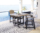 Fairen Trail Outdoor Counter Height Dining Table and 2 Barstools Milwaukee Furniture of Chicago - Furniture Store in Chicago Serving Humbolt Park, Roscoe Village, Avondale, & Homan Square