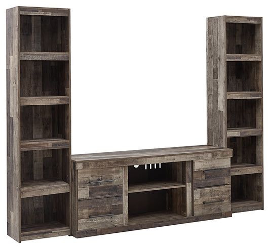 Derekson 3-Piece Entertainment Center Milwaukee Furniture of Chicago - Furniture Store in Chicago Serving Humbolt Park, Roscoe Village, Avondale, & Homan Square