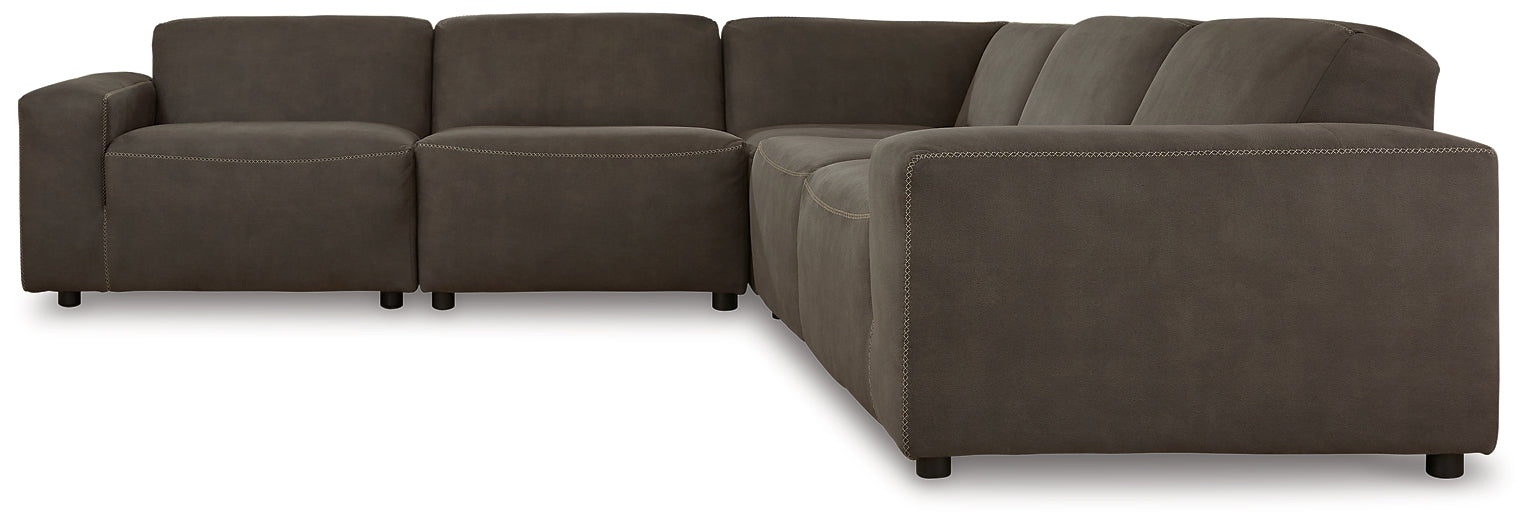 Allena 5-Piece Sectional Milwaukee Furniture of Chicago - Furniture Store in Chicago Serving Humbolt Park, Roscoe Village, Avondale, & Homan Square