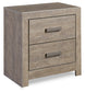 Culverbach Two Drawer Night Stand Milwaukee Furniture of Chicago - Furniture Store in Chicago Serving Humbolt Park, Roscoe Village, Avondale, & Homan Square