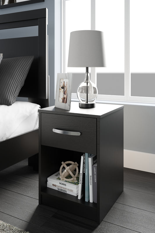 Finch One Drawer Night Stand Milwaukee Furniture of Chicago - Furniture Store in Chicago Serving Humbolt Park, Roscoe Village, Avondale, & Homan Square