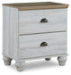 Haven Bay Two Drawer Night Stand Milwaukee Furniture of Chicago - Furniture Store in Chicago Serving Humbolt Park, Roscoe Village, Avondale, & Homan Square