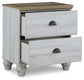 Haven Bay Two Drawer Night Stand Milwaukee Furniture of Chicago - Furniture Store in Chicago Serving Humbolt Park, Roscoe Village, Avondale, & Homan Square