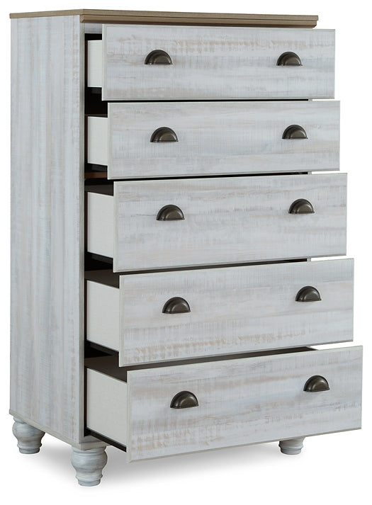 Haven Bay Five Drawer Chest Milwaukee Furniture of Chicago - Furniture Store in Chicago Serving Humbolt Park, Roscoe Village, Avondale, & Homan Square