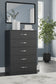 Finch Five Drawer Chest Milwaukee Furniture of Chicago - Furniture Store in Chicago Serving Humbolt Park, Roscoe Village, Avondale, & Homan Square