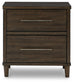Wittland Two Drawer Night Stand Milwaukee Furniture of Chicago - Furniture Store in Chicago Serving Humbolt Park, Roscoe Village, Avondale, & Homan Square
